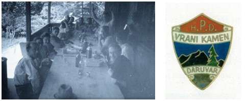 Zvonko Šešić, planinar iz Podružnice Jankovac iz Osijeka je 1938.g., na terasi prvog planinarskog doma na Jankovcu snimio planinare iz Daruvara